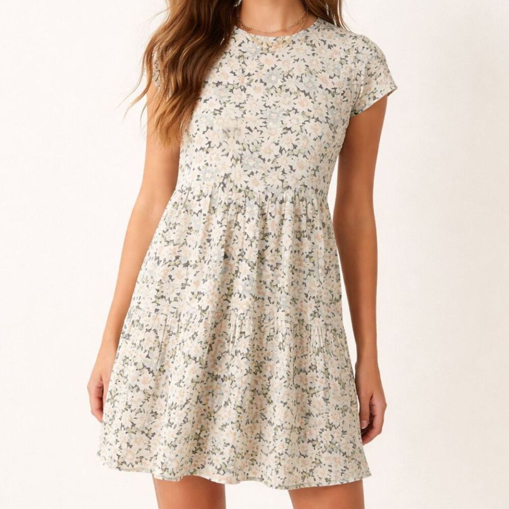 American Eagle Floral Babydoll Dress Size Small
